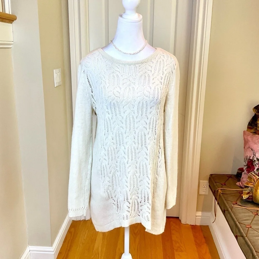 Sundance Sweater Wool Alpaca Ivory (S) - Picture 2 of 8
